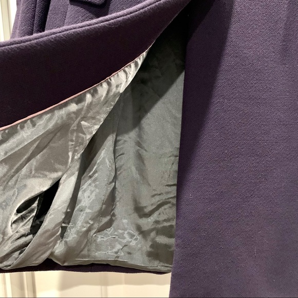 J Crew Plum Carlin Wool Dress Coat sz Small - Picture 10 of 13